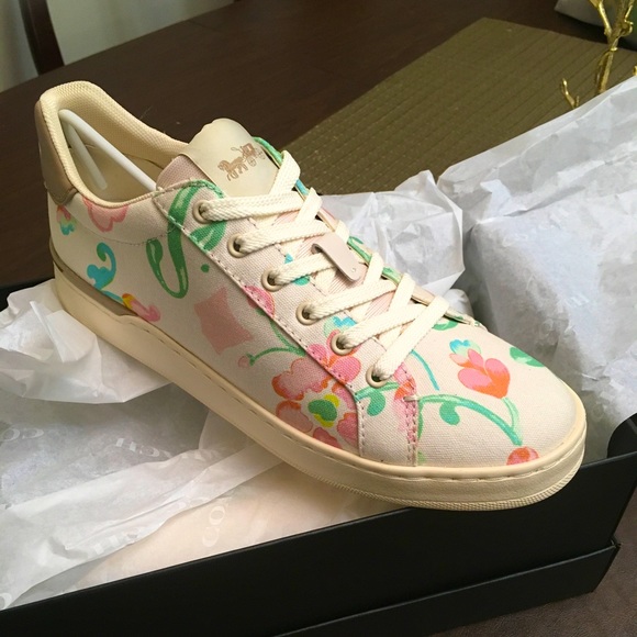 Coach Clip Floral Lowtop Sneakers 🌸 - Picture 7 of 10